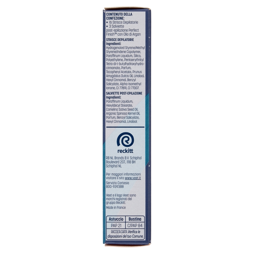 Veet Strisce Ascelle e Bikini Expert Pelli Sensibili 16 pezzi